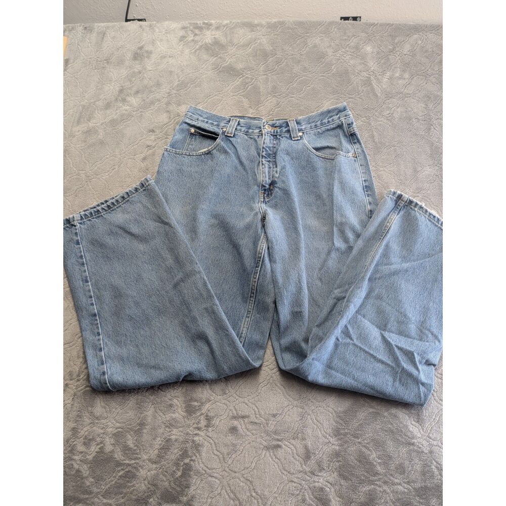 Anchor Blue Beyond Baggy Jeans Mens 32x34 Light Wash Skater Y2K Denim